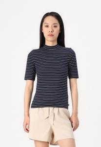 Футболка с принтом MOCK NECK STRIPE  TOM TAILOR DENIM, мультиколор