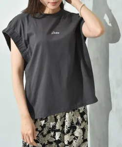 Плотный легкий трикотажный пуловер с присборенными манжетами Interplanet, цвет Black