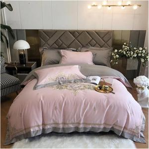 Generic Комплект постельного белья из египетского хлопка с вышивкой