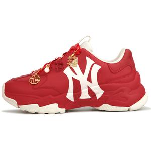 Кроссовки Chunky Low Top Unisex с амортизацией Big Ball Chunky и износостойкой подошвой MLB, красный