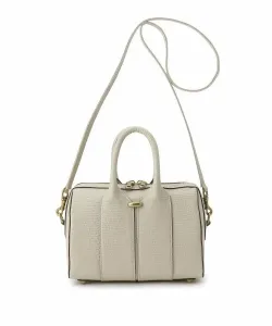 Элитная сумка-бостон из кожи ящерицы Toff&Loadstone, цвет Ecru(050)
