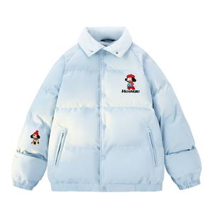 Пуховик Unisex Lapel Thickened Padded Puffer Jacket HUANQIU, sky синий