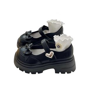 OBWA Женские туфли Мэри Джейн на массивном каблуке черные, цвет Black