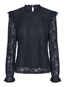 Блуза Pieces Colline, темно-синий