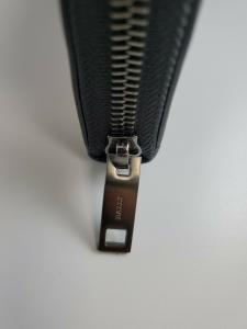 Мужской кошелек Bally Tallen 6218189 Черный кожаный длинный на молнии, мультиколор