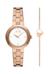 Часы и браслет Armani Exchange, золотой