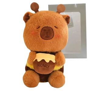 Мягкая игрушка капибара в полицейской форме, 25 см Bitter purchase, Police Capybara: Bee Design (Shopping Bag)