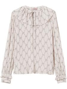 Блузка TWINSET с графическим принтом, серый