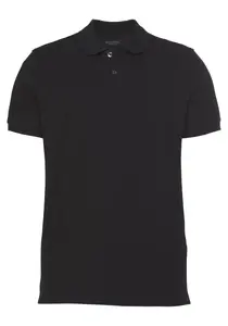 Рубашка-поло Marc O'Polo с изящной вышивкой логотипа, черный