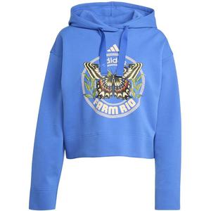 Толстовка с капюшоном Farm Adidas, цвет hirblu