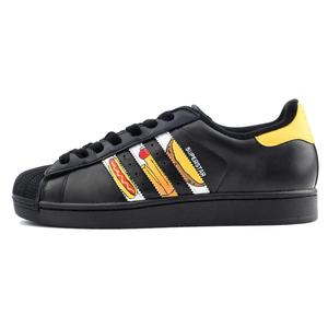 Adidas Originals Superstar 2 American Fast Food устойчивые к истиранию низкие кроссовки для скейтбординга Unisex Black