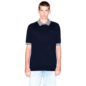 Поло с коротким рукавом Armani Exchange XM001877_AF11960, синий