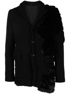 Comme des Garçons Homme Plus однобортный пиджак со вставками, черный