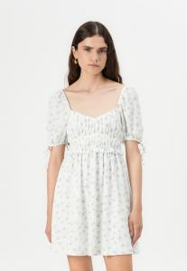 Платье Gina Tricot PUFF SLEEVE DRESS, Blue /Blue