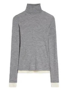 Многослойная футболка из шерсти JIL SANDER+, серый