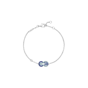 Браслет Fred Chance infinie из белого золота с топазом, синими сапфирами и бриллиантами