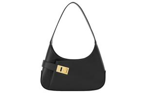 Сумка через плечо из гладкой телячьей кожи Ferragamo Smooth Calf Leather черная