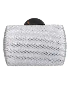 Сумка Women's Crystal Minaudiere Nina, серебряный