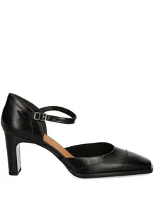 Туфли-лодочки на каблуке 70 мм с квадратным носком и ремешком на щиколотке BILLI BI, черный