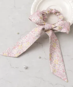 Резинка для волос с двухсторонней лентой (хлопок) Panpantutu, цвет Petit Fleur Macaron