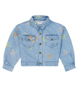 Джинсовая куртка burbank с вышивкой The New Society, синий