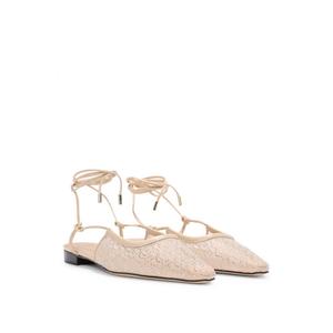 Мюли с сеткой и стразами BOSS, светло-розовый