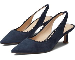 Pelle Moda Kelsa Slingback Pump женские туфли 5.5 Midnight Suede на шпильке с ремешком KHD994, синий