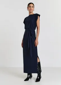 Длинное платье с узлом Calliope, Blu Notte