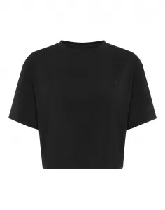 Укороченная футболка с круглым вырезом и коротким рукавом Plein Sport