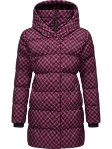 Пуховик ragwear Niara Print, фуксия