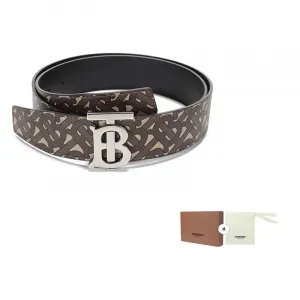 Ремень мужской Burberry Leather, коричневый / черный