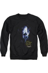 Толстовка Batman Arkham Asylum Arkham Joker для взрослых с круглым вырезом Gildan, черный