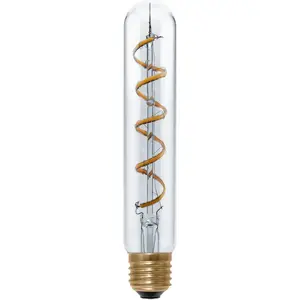 Светодиодная лампа LED LED Long Tube 185 Curved Spirale прозрачная E27 теплый белый, диммируемая, E277, Long Tube 185 Curved Spirale, прозрачная Segula, прозрачный