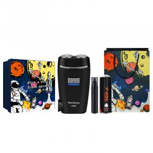 FS829 поворотная бритва портативная с двумя плавающими головками моющаяся головка FLYCO, черный