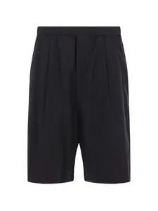 Шорты с кулиской и необработанным краем Undercover, черный