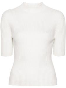 Maje топ в рубчик, белый