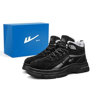 WARRIOR Мужские утепленные зимние ботинки Black Gray, цвет Black Gray