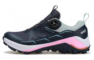 Кроссовки для походов и треккинга женские с низким верхом, синий/белый/розовый Humtto