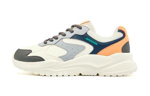 QIAODAN Низкие повседневные туфли Little Millennium с противоскользящим покрытием и износостойкими свойствами, мужские, белые, серые