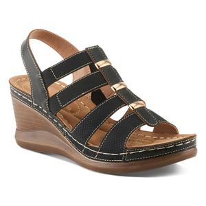 Босоножки на танкетке с ремешком Jurnee Patrizia, black