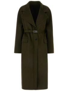 Ferragamo пальто из смесовой шерсти, зеленый