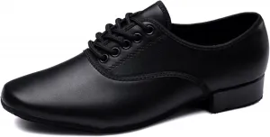 Мужские современные танцевальные туфли на шнуровке для бальных танцев с каблуком 3 см для занятий латиной и сальсой Hiuzylqx
