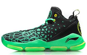 Баскетбольные кроссовки Wade Fission 3 мужские, среднего размера, неоново-зеленые Lining