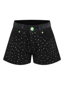 Детские джинсовые шорты Barrow, украшенные стразами Barrow kids, черный