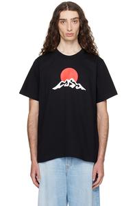 Футболка с принтом гор и снега Montagne Casablanca, черный