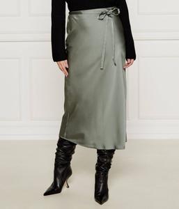 Юбка Marella атласная на завязках, серый