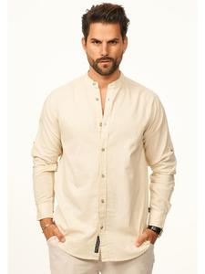 Рубашка behype, бежевый