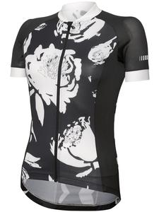 Rh+ Велосипедная майка Venere Evo W Jersey в цвете "флора" черно-белая