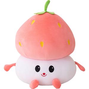 Плюшевая кукла Chinese Steamed Bun Strawberry Cute Soft And Adorable, высота 25см/45см Small bubble