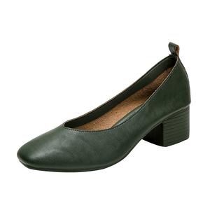 JIUXINGDAO Женские туфли на высоком каблуке зелёные, цвет Green